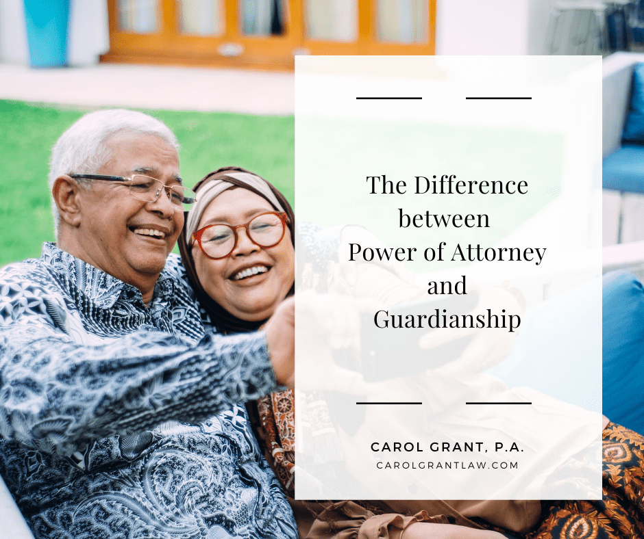 what's the difference between power of attorney and guardianship?