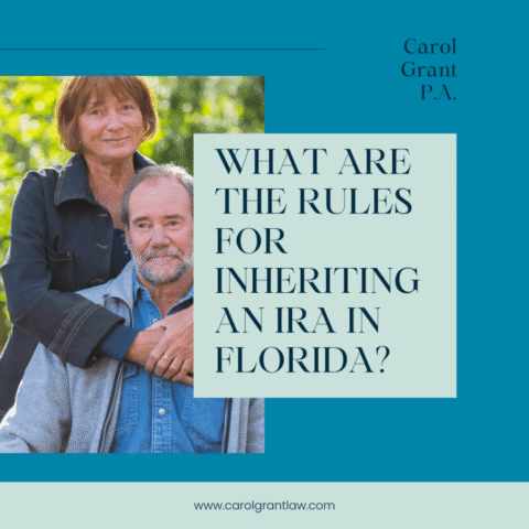 what are the rules for inheriting an IRA in Florida